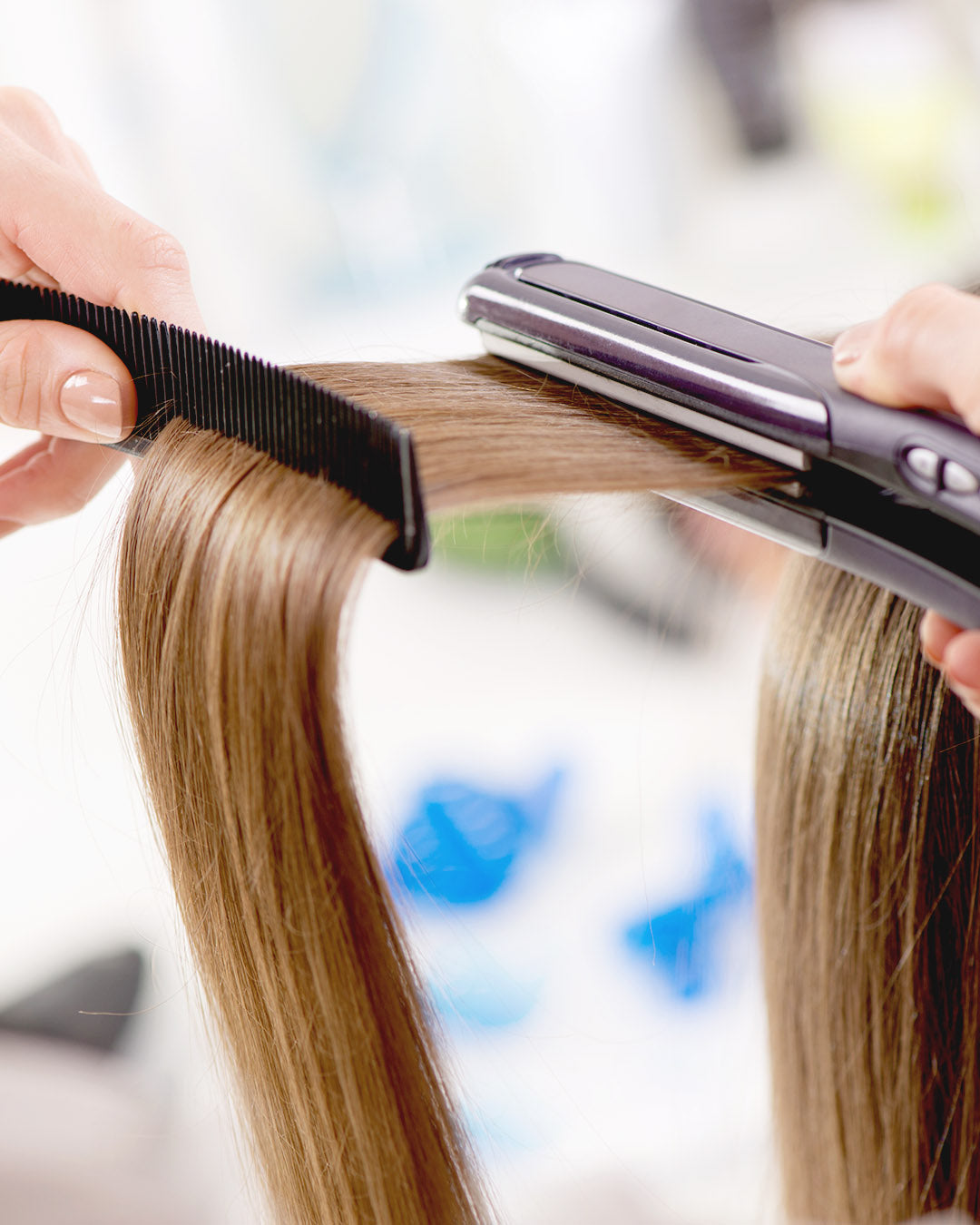 BLOW DRY W/ IRON